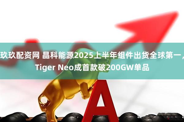 玖玖配资网 晶科能源2025上半年组件出货全球第一，Tiger Neo成首款破200GW单品